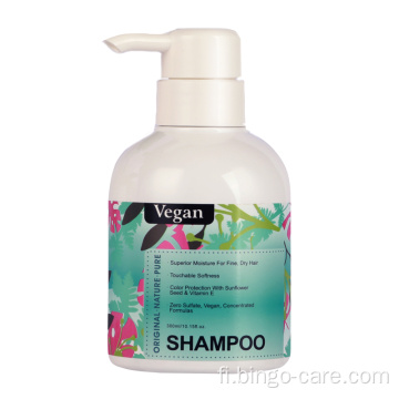 Kirkastava raikastava hilseestä vegaaninen luonnollinen shampoo